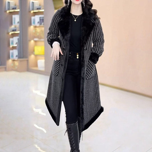 ❄️Winter Specials❄️Women's Double Breasted Overcoat with Plush Lining