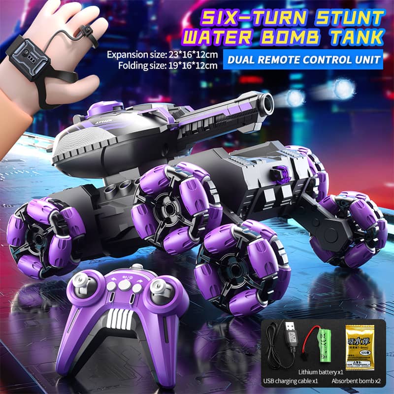 🏎️🔥Remote Control Six-Wheel Tank