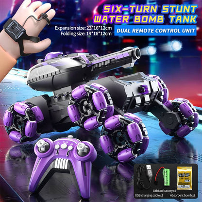 🏎️🔥Remote Control Six-Wheel Tank