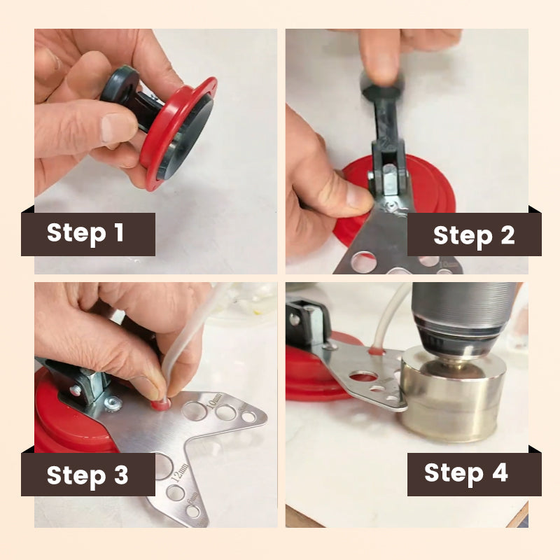 💥Glass Hole Centering Locator Kit Suction Holder