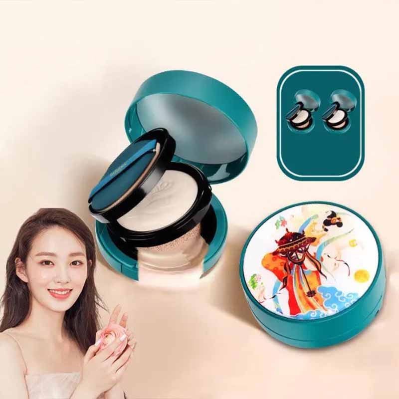 💖2-in-1 Double Layer Powder Foundation & Cushion Foundation