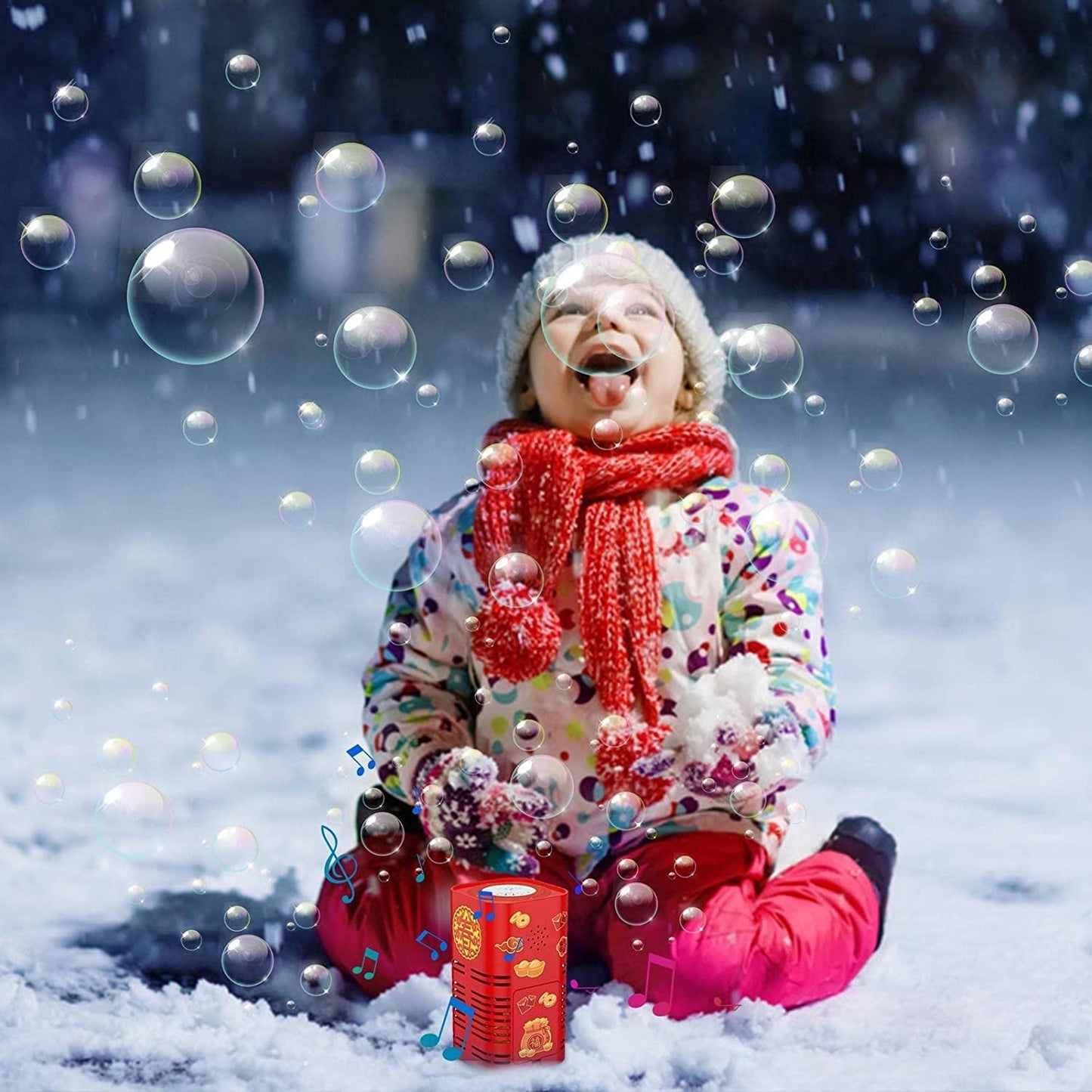 🥳Happy New Year🔥Light Up Bubble Maker