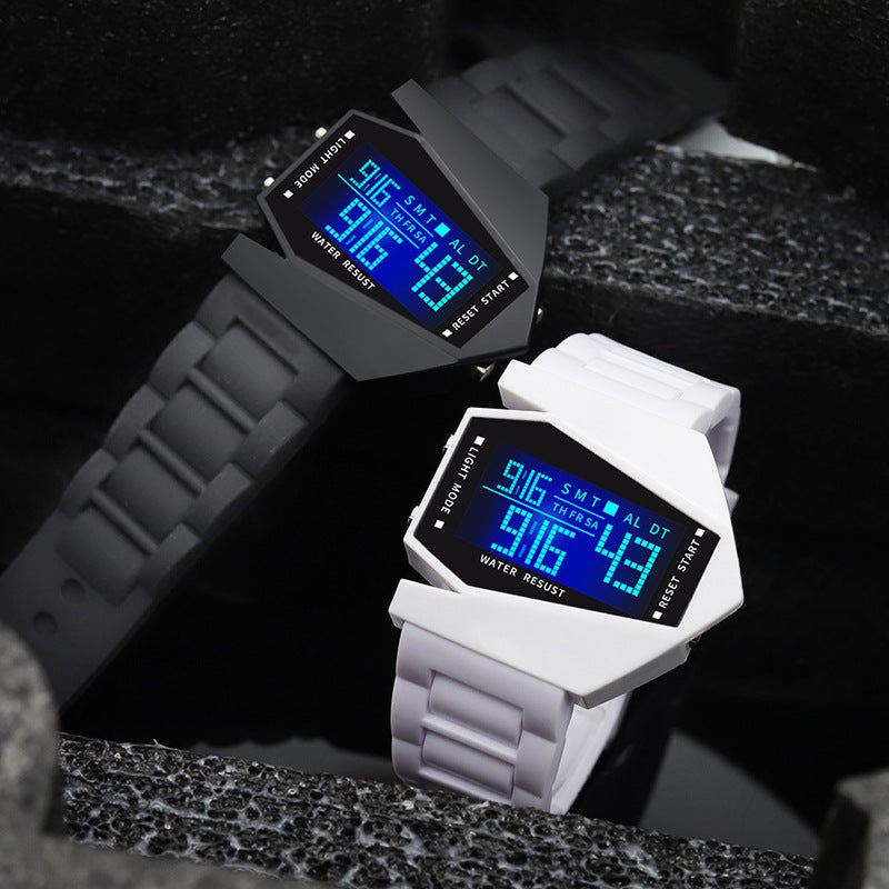 ⌚Creative luminous aeroplane shape LED watch
