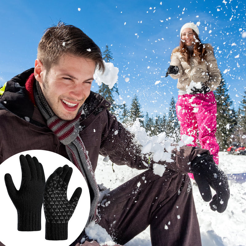 🔥USB Heated Knit Gloves - Touch Screen Friendly