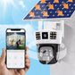 🎦360° Smart Solar Surveillance Camera with Three-screen Monitoring✨