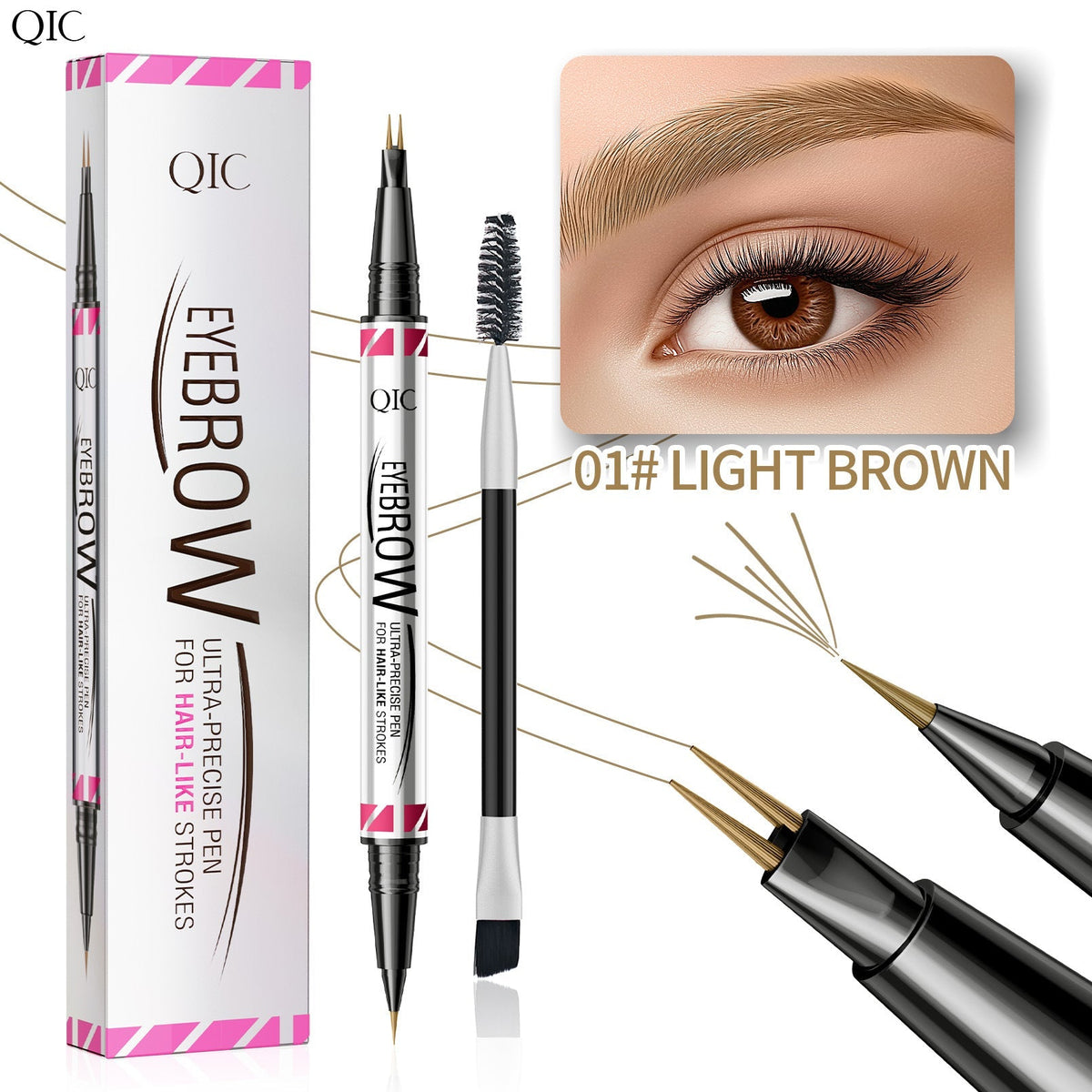 🔥Buy 1 Get 1 Free (2PCS)🔥2-in-1 Eyebrow Pen
