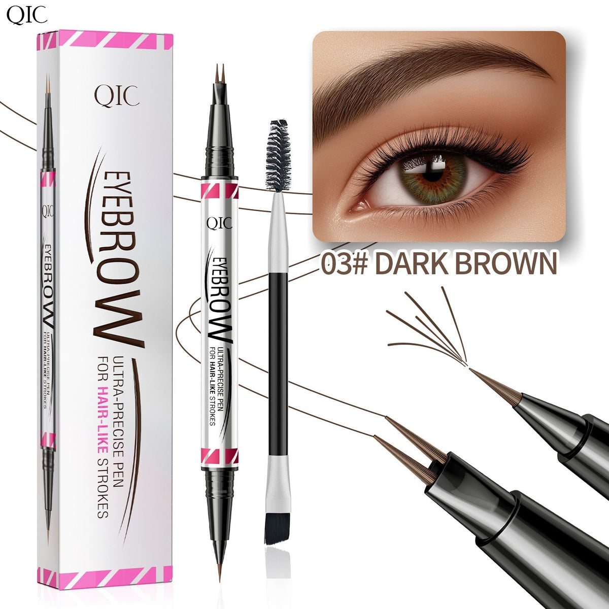🔥Buy 1 Get 1 Free (2PCS)🔥2-in-1 Eyebrow Pen