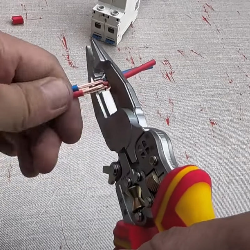 🧰8-in-1 Multifunctional Wire Stripper with Electricity Measurement