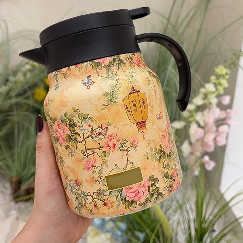 ⏰Insulated Teapot with Strainer – Brew whole leaf tea freely – Stays hot for hours, pours perfectly – your quiet moment companion 🍂☕