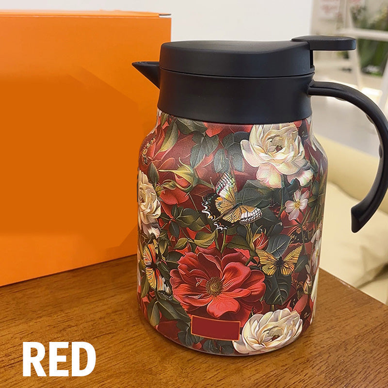 ⏰Insulated Teapot with Strainer – Brew whole leaf tea freely – Stays hot for hours, pours perfectly – your quiet moment companion 🍂☕