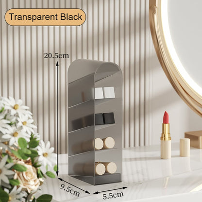 Sliding Lid Toothbrush Organizer | 360° Rotating, Dust-Proof, Multi-Purpose