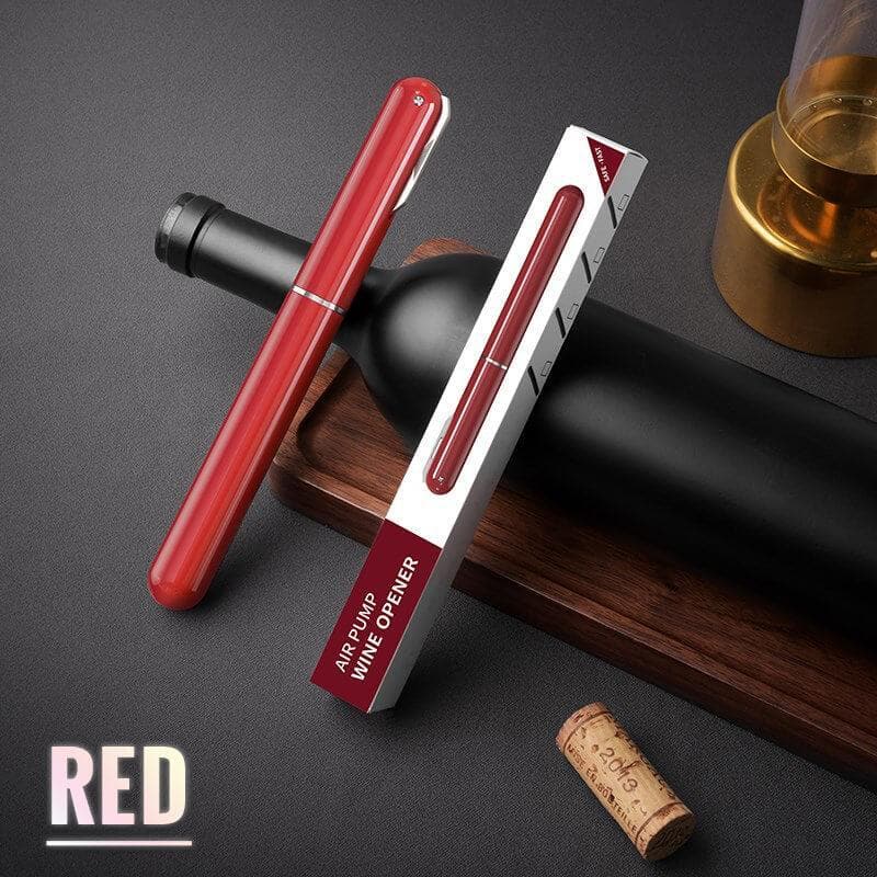 Air Pump Wine Bottle Opener - Quick Cork Removal Tool with Safety Pressure Release