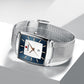 🔥2025 Hot Sale🔥Men’s Ultra-thin Square Mesh Belt Quartz Watch