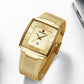 🔥2025 Hot Sale🔥Men’s Ultra-thin Square Mesh Belt Quartz Watch