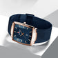 🔥2025 Hot Sale🔥Men’s Ultra-thin Square Mesh Belt Quartz Watch