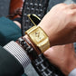 🔥2025 Hot Sale🔥Men’s Ultra-thin Square Mesh Belt Quartz Watch