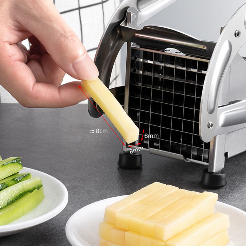 🎁2026 New Arrivals 50% OFF💥Stainless Steel Potato & Vegetable Slicer | Strong Suction Base, One-Hand Operation ✨