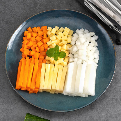 🎁2026 New Arrivals 50% OFF💥Stainless Steel Potato & Vegetable Slicer | Strong Suction Base, One-Hand Operation ✨