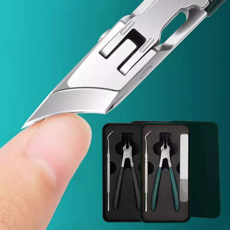 🔥2026 Hot Sale🔥Anti-Splash 25° Slant Edge Nail Clipper 3-Piece Set
