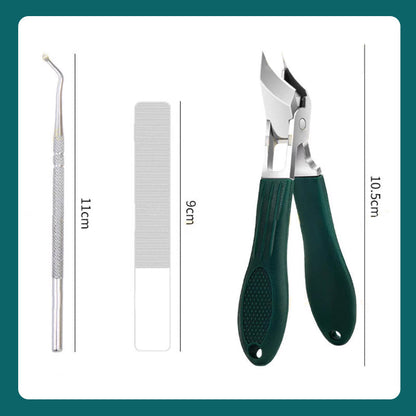 🔥2026 Hot Sale🔥Anti-Splash 25° Slant Edge Nail Clipper 3-Piece Set