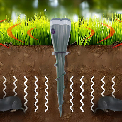 🔥Solar Powered Waterproof Screw Mole Repellent