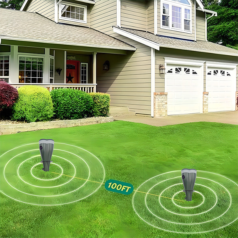 🔥Solar Powered Waterproof Screw Mole Repellent