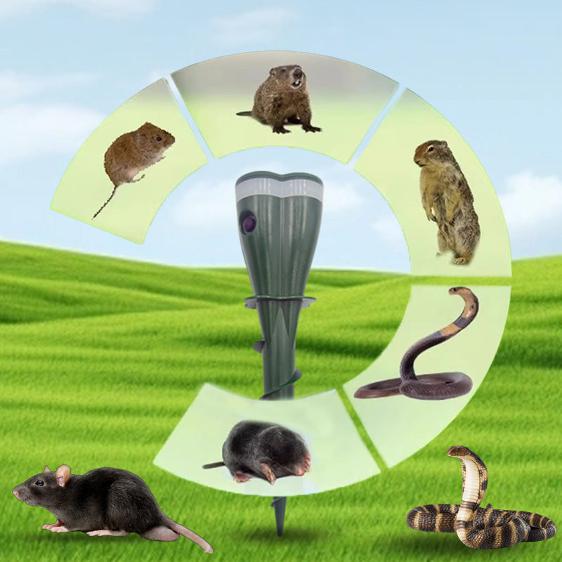 🔥Solar Powered Waterproof Screw Mole Repellent