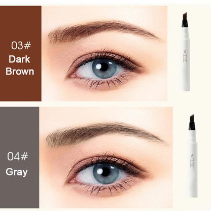 🔥🥳2026 HOT SALE⚡Microblading Four-fork Liquid Eyebrow Pencil🖊️🥳💞50K+ SOLD!🖊️ 🎁