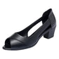 Women's Elegant Peep-Toe Block Heel Sandals