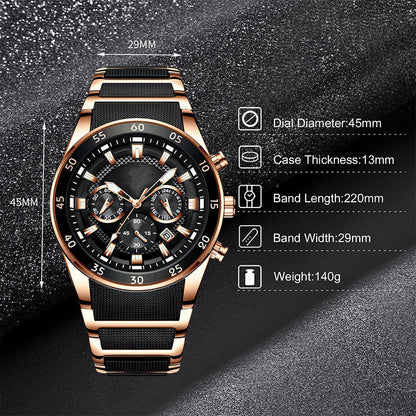 💎Men's Waterproof Multifunctional Quartz Watch