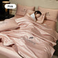 ⏳Time-limited Special🍃Summer simple ice silk bed four-piece set🛏️
