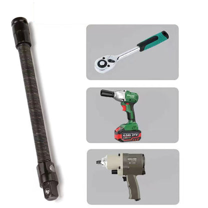 🔧🌀 1/2" Flexible Socket Extension Bar! Conquer Tight Spaces in Seconds🔩🚗