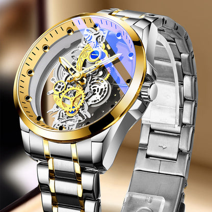 🔥⏳Limited-Time 50% OFF!⌚ Double-Sided Skeleton Tourbillon-Style Watch✨