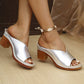🌸Summer Hot Sale 50%OFF🌸Chunky Heel Slip-on Platform Sandals
