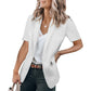 👔 LIMITED-TIME 50% OFF! ✨ Women's Short Sleeve Blazer – Casual, Lightweight, Versatile, Modern 🌿