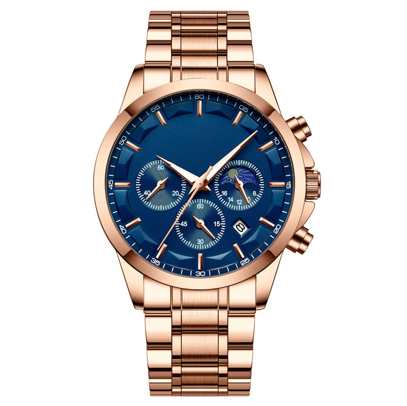⌚2025 New Business Mens Watch✨Men’s Quartz Stainless Steel Watch