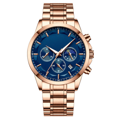 ⌚2025 New Business Mens Watch✨Men’s Quartz Stainless Steel Watch