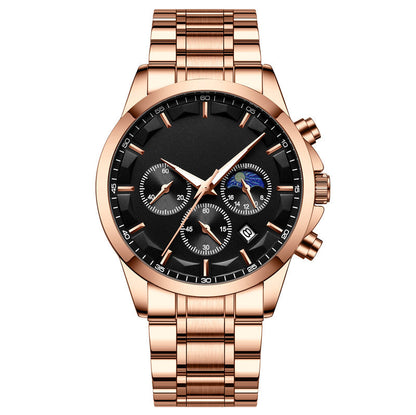 ⌚2025 New Business Mens Watch✨Men’s Quartz Stainless Steel Watch