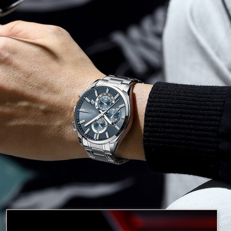 👑Men's Stainless Steel Business Wrist Watch