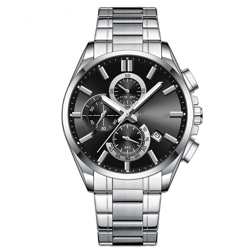 👑Men's Stainless Steel Business Wrist Watch