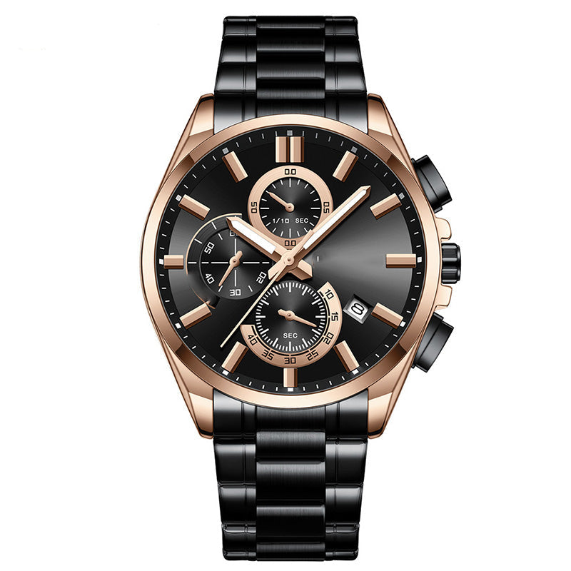 👑Men's Stainless Steel Business Wrist Watch
