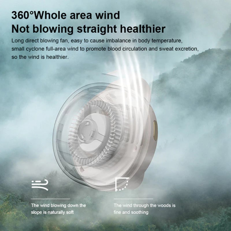 🎁Summer Big Sale 50% OFF⏳Small Whirlwind Clip Waist Neck Fan💦