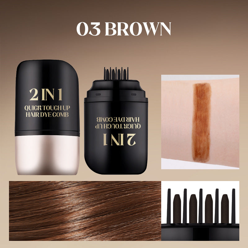 🎉Buy 2 Get 1 Free🎉2 in 1 Quick Touch up Hair Dye Comb
