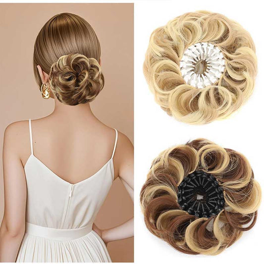 🔥Voluminous Synthetic Bun Wig with Adjustable Clip(Buy more, save more, free shipping over £30)