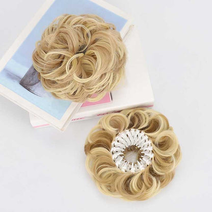 🔥Voluminous Synthetic Bun Wig with Adjustable Clip（Buy more, save more, free shipping over £30）