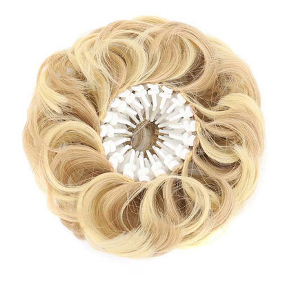 🔥Voluminous Synthetic Bun Wig with Adjustable Clip（Buy more, save more, free shipping over £30）
