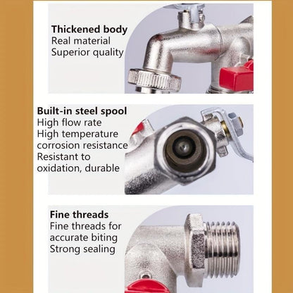 💥Hot Sales-49% OFF🔥Universal Stainless Steel Double Outlet Garden Water Faucet