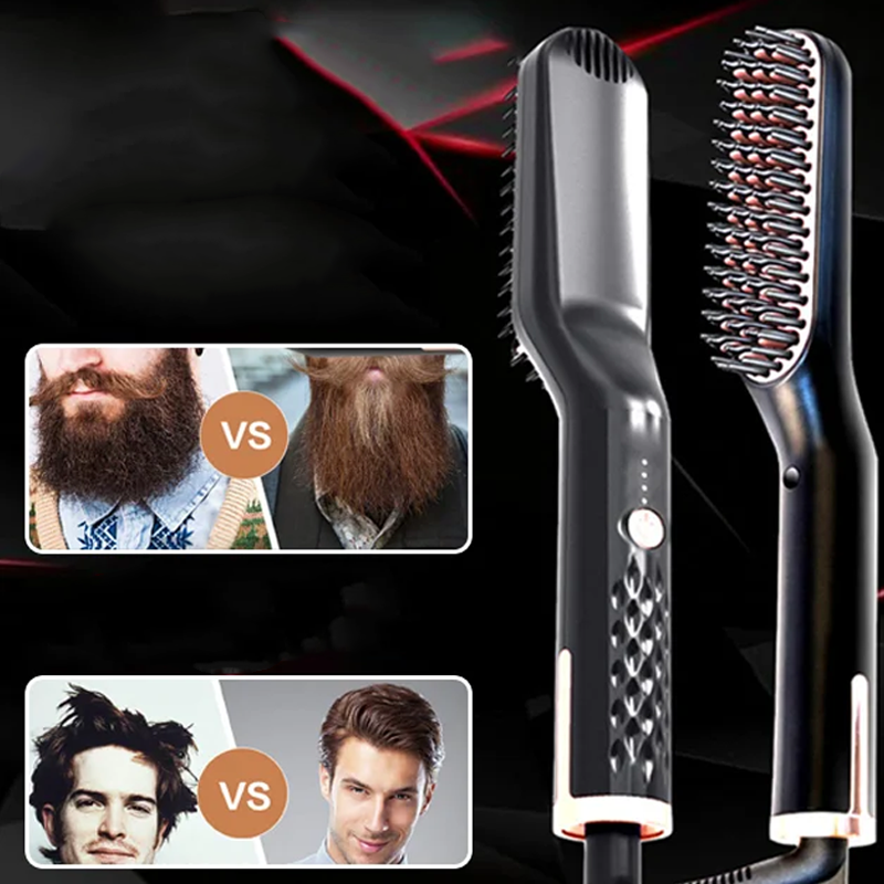 2-in-1 Electric Beard & Hair Straightener