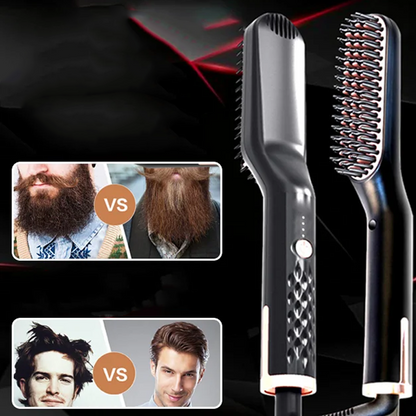 2-in-1 Electric Beard & Hair Straightener