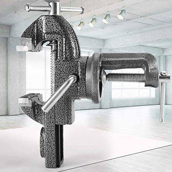 ⏳Time-Limited Special⏰Heavy-Duty Mini Universal Bench Vice – Compact, Clamp-On & Perfect for Workshops, Garages & DIY Projects 🔧✨